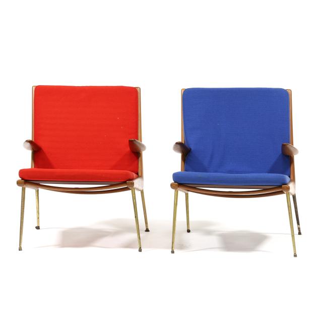 Peter Hvidt & Olga Mølgaard Nielsen, Pair of Boomerang Lounge