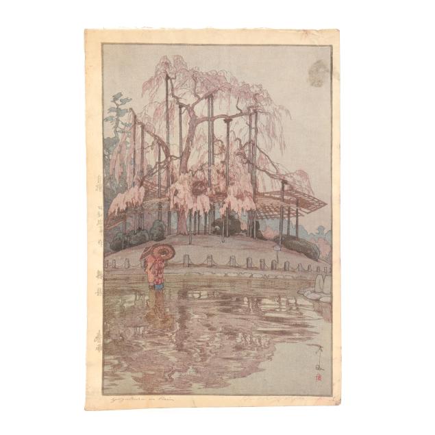 hiroshi-yoshida-japanese-1876-1950-i-yozakura-in-rain-i