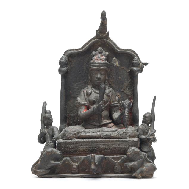 a-himalayan-bronze-female-deity-shrine-group