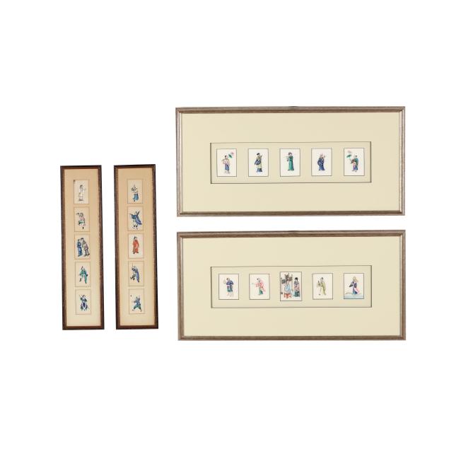 a-collection-of-twenty-chinese-pith-paintings-of-figures