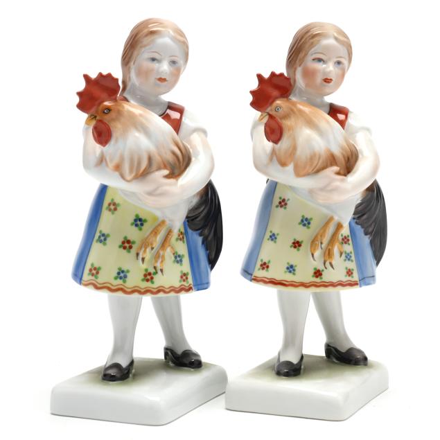 pair-of-herend-traditional-hungarian-people-girl-with-rooster