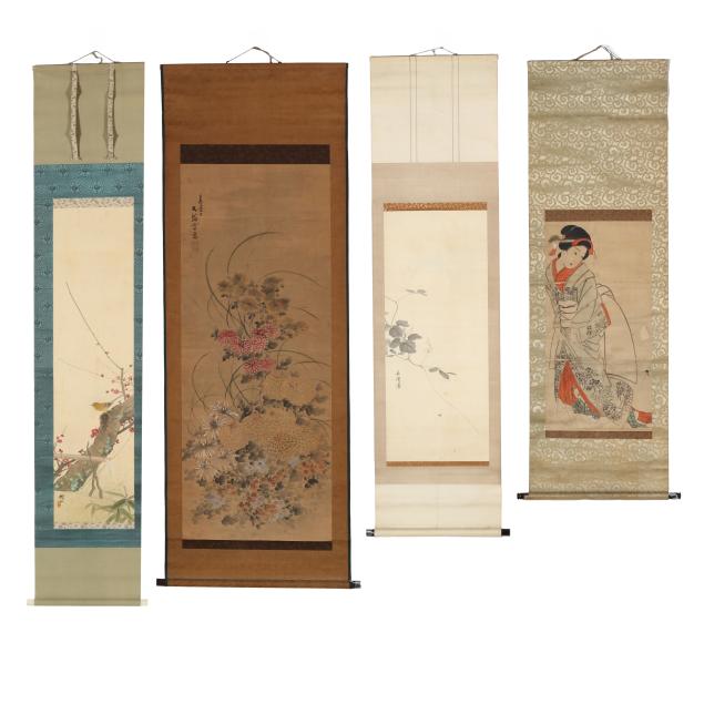 four-japanese-paintings-of-i-bijinga-i-and-nature