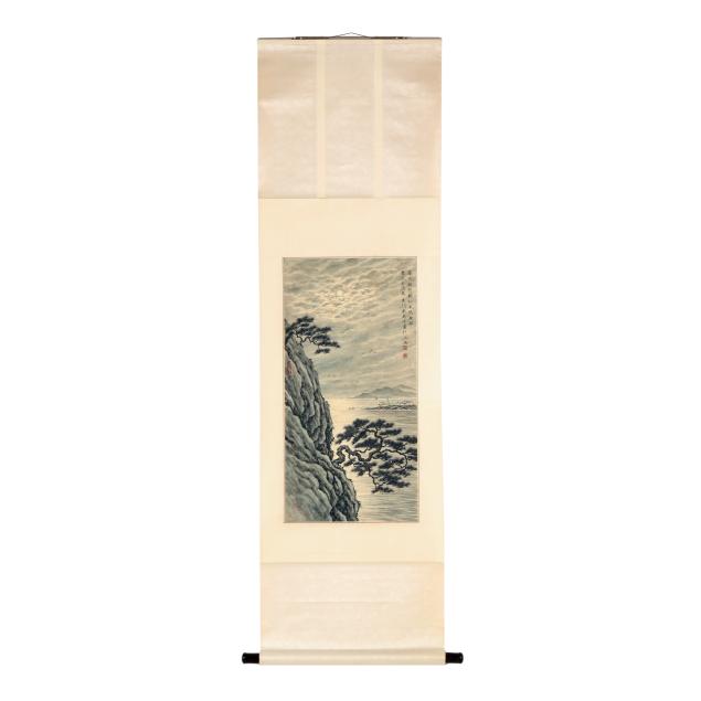 tao-weihong-chinese-b-1940-i-moonlight-and-pines-i