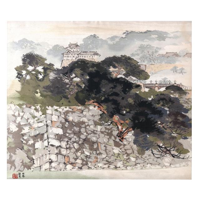after-takeuchi-seiho-japanese-1864-1942-woven-tapestry-of-a-japanese-castle