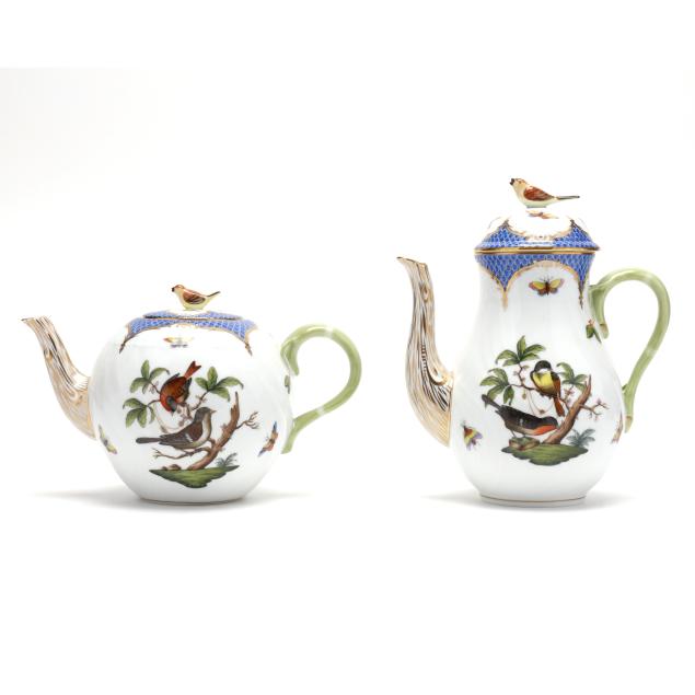 herend-i-rothschild-bird-blue-border-i-coffee-and-tea-pots