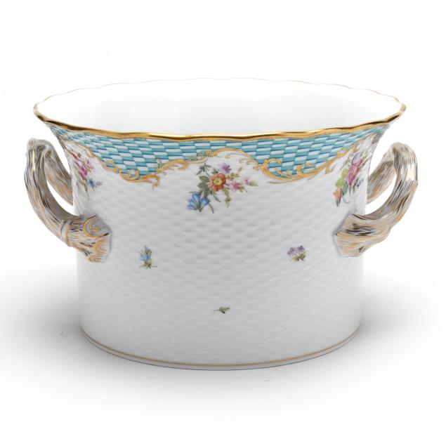 herend-flowers-with-square-scale-cachepot-signed