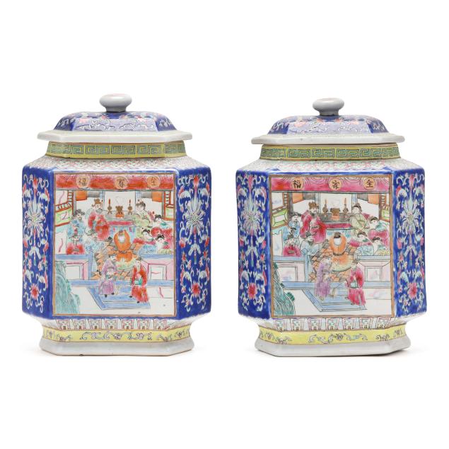 a-pair-of-chinese-porcelain-hexagonal-jars-with-covers
