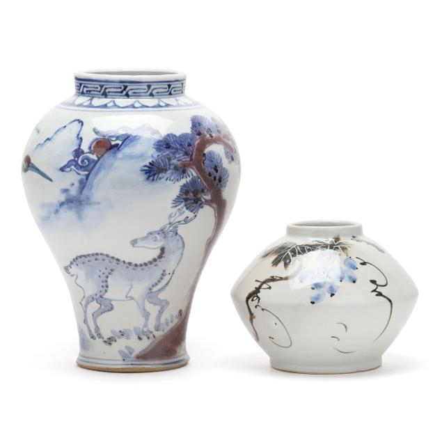 two-korean-porcelain-vases