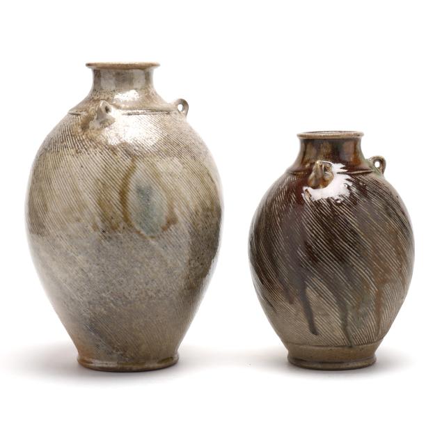 ben-owen-iii-seagrove-nc-b-1968-two-combed-edo-jars