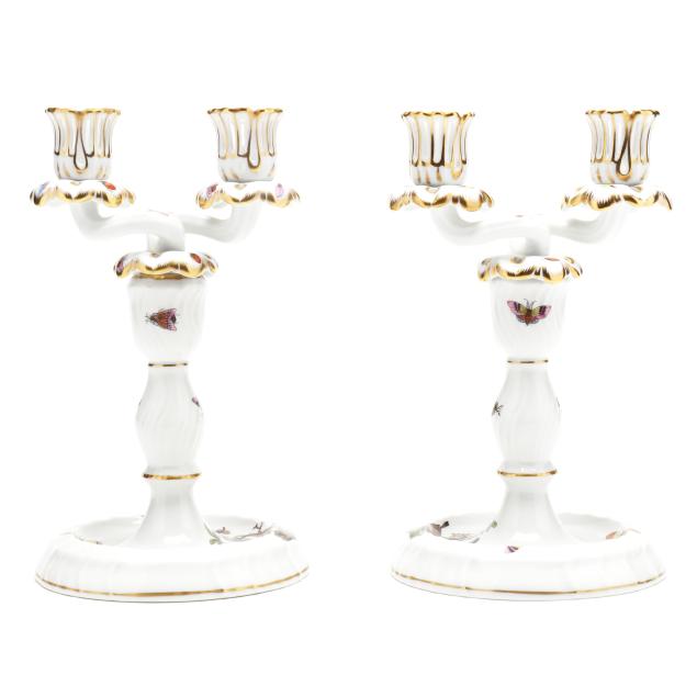 pair-of-herend-i-rothschild-bird-i-double-light-candlesticks
