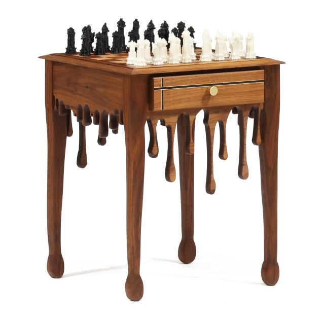 enrique-anchorena-peruvian-american-20th-21st-century-walnut-i-melting-chess-side-table-i