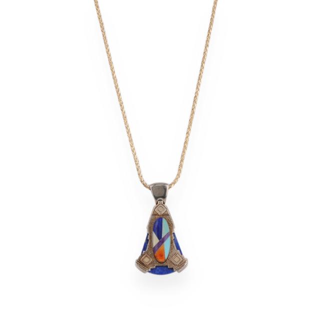 gold-silver-and-hardstone-pendant-necklace