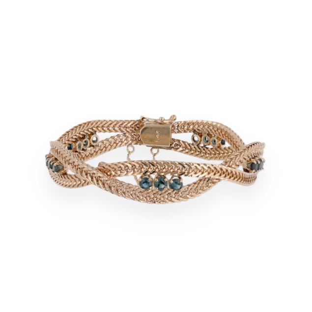 gold-and-sapphire-woven-bracelet