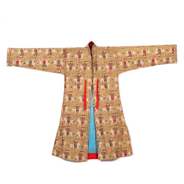 a-tibetan-i-chuba-i-robe-of-ming-dynasty-boys-riding-goats-brocade-silk