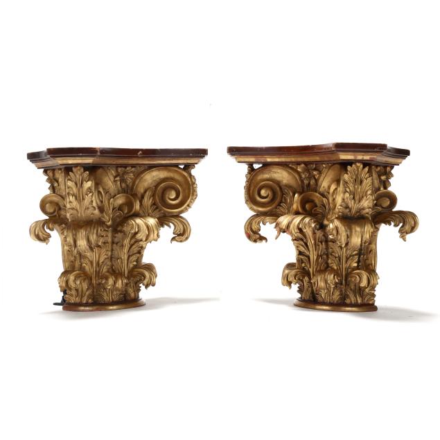 maitland-smith-pair-of-corinthian-form-wall-brackets