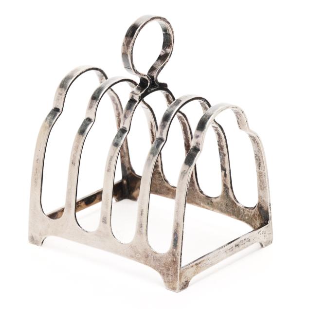 george-v-silver-toast-rack-mark-of-walker-hall