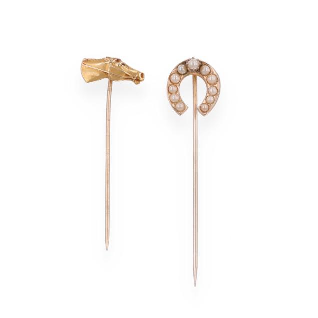 two-vintage-equestrian-motif-stick-pins