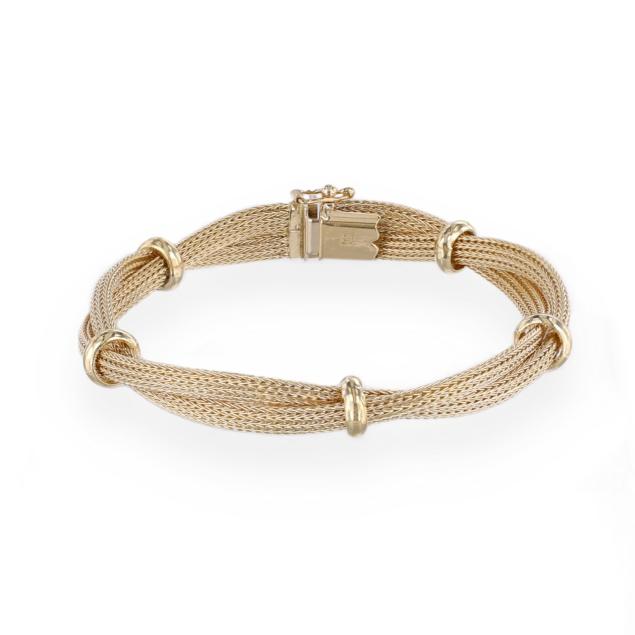 gold-mesh-twist-bracelet-h-w-burdick