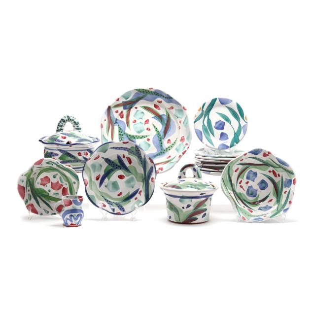 stanley-mace-andersen-bakersville-nc-a-large-group-of-art-pottery-tableware