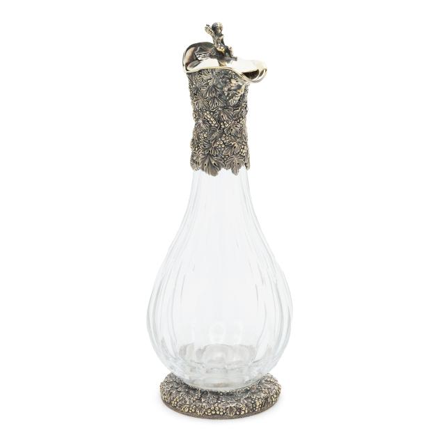elizabeth-ii-gilt-silver-and-crystal-wine-ewer-mark-of-william-comyns-sons-ltd