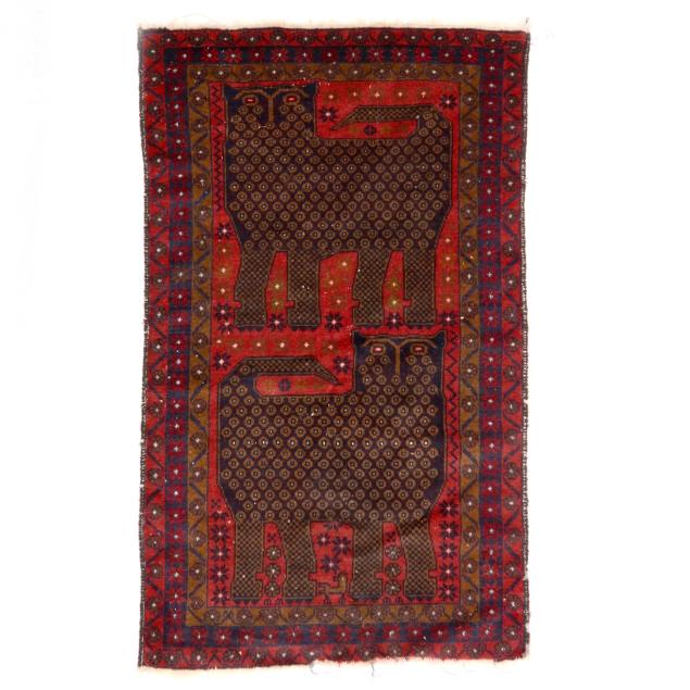 afghan-baluchi-area-rug-with-cat-motifs