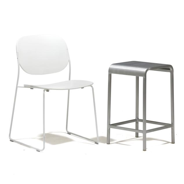 francesco-rota-chair-and-an-emeco-counter-stool