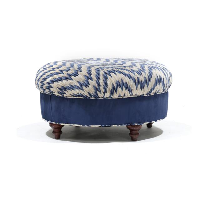 large-blue-and-white-flamestitch-ottoman