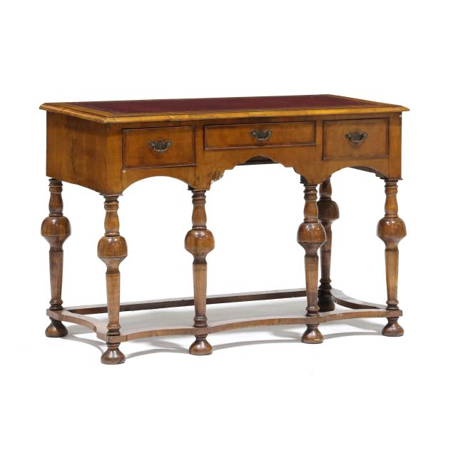 william-and-mary-style-leather-top-dressing-table