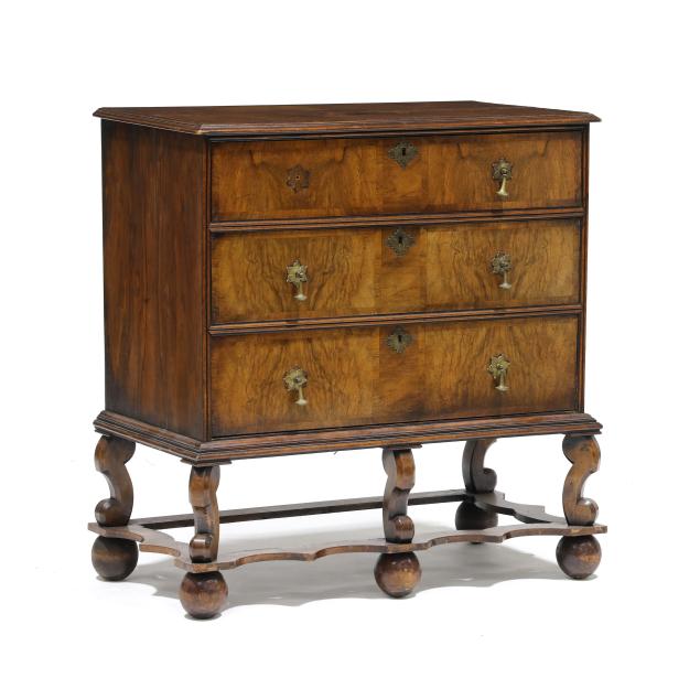 william-and-mary-style-banded-walnut-chest-on-frame