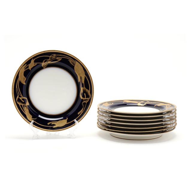 set-of-eight-haviland-limoges-cobalt-and-gilt-encrusted-dinner-plates