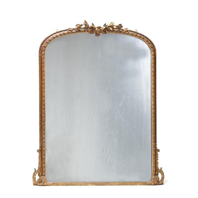 antique-french-giltwood-overmantel-mirror