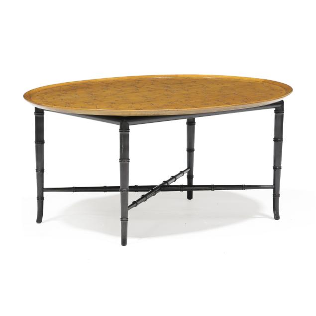kittinger-midcentury-faux-bamboo-coffee-table
