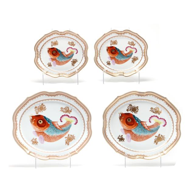 four-mottahedeh-chinese-export-style-platters-with-carp-imagery