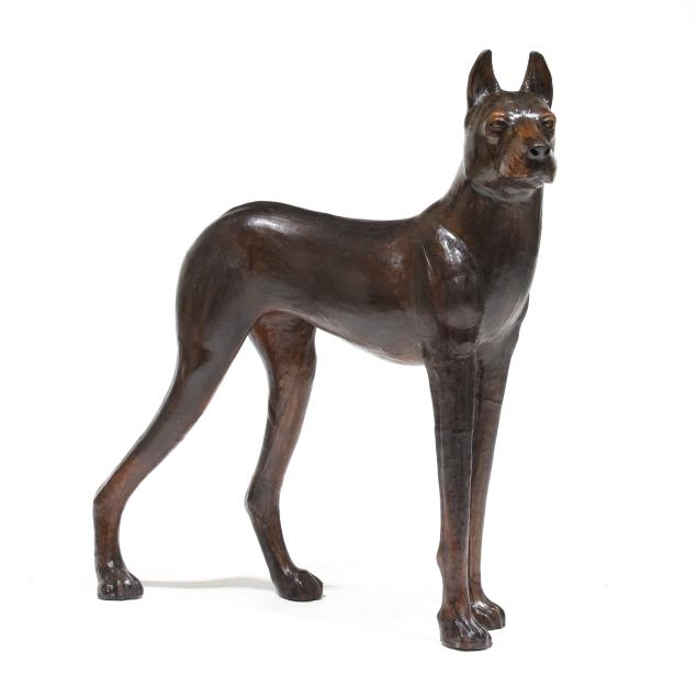 large-leather-doberman-pinscher-statue