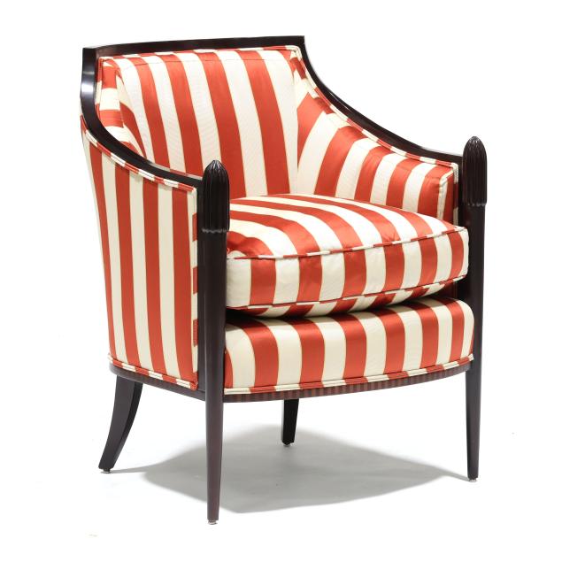 baker-furniture-striped-silk-club-chair