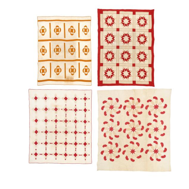 four-antique-applique-quilts