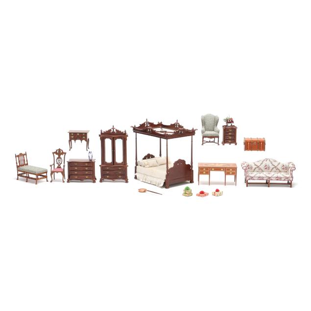 collection-of-miniature-dollhouse-furniture-by-known-makers