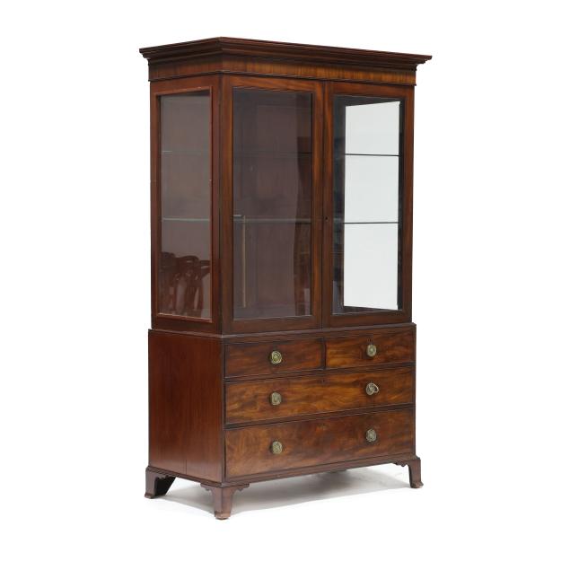 georgian-mahogany-converted-linen-press-display