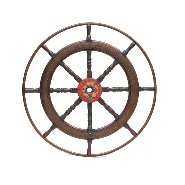 large-antique-captain-s-ship-wheel