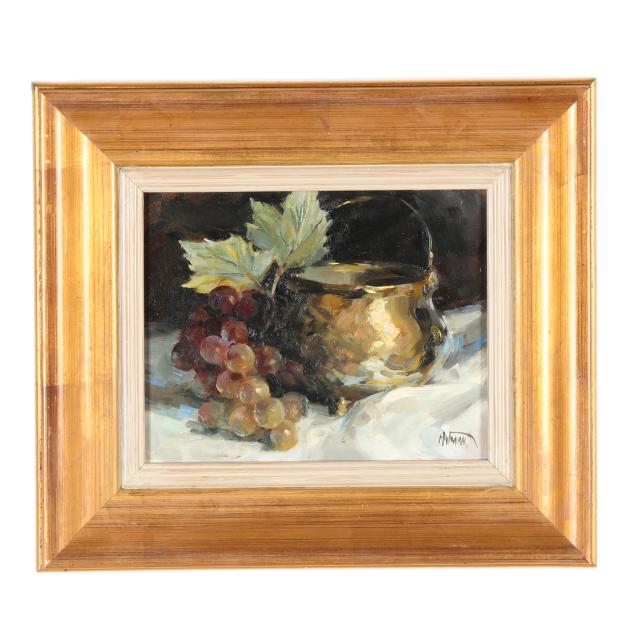 rebecca-patman-chandler-nc-b-1938-i-brass-grapes-i