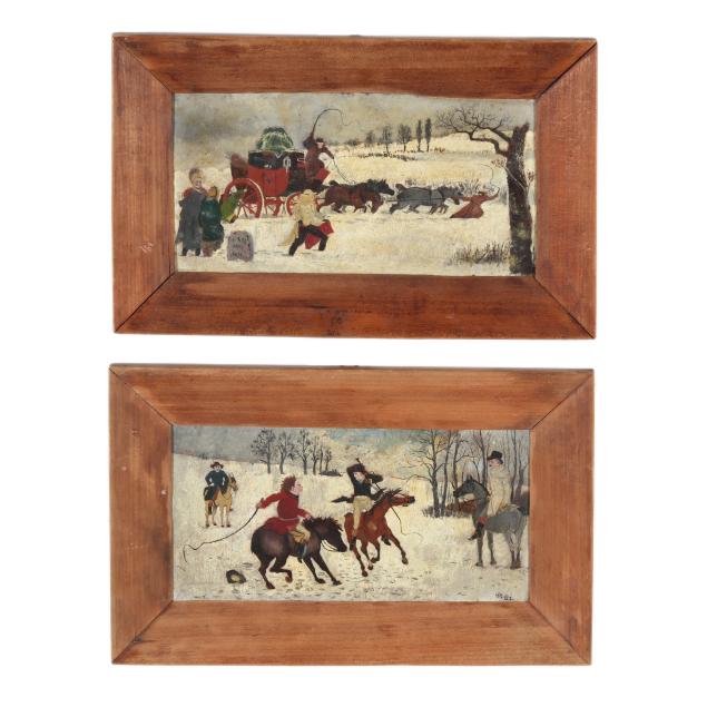 american-school-late-20th-century-two-winter-landscapes-with-figures