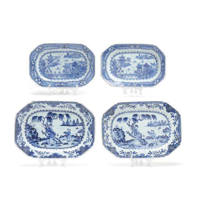 a-group-of-four-chinese-export-porcelain-nanking-platters