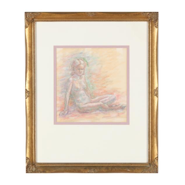 wes-crawley-american-1922-1985-seated-nude-sketch