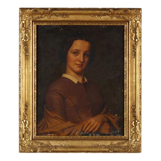 american-school-mid-19th-century-portrait-of-a-young-woman
