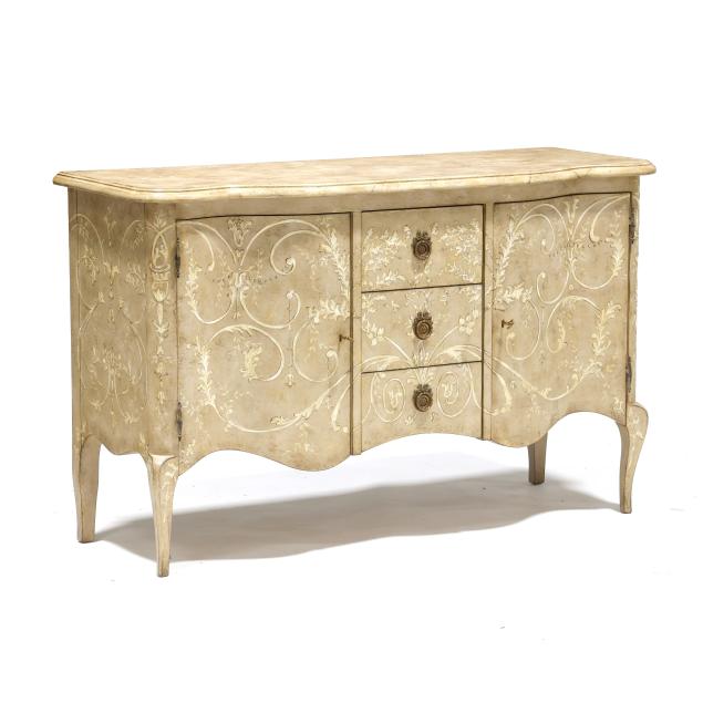 italianate-paint-decorated-serpentine-front-credenza