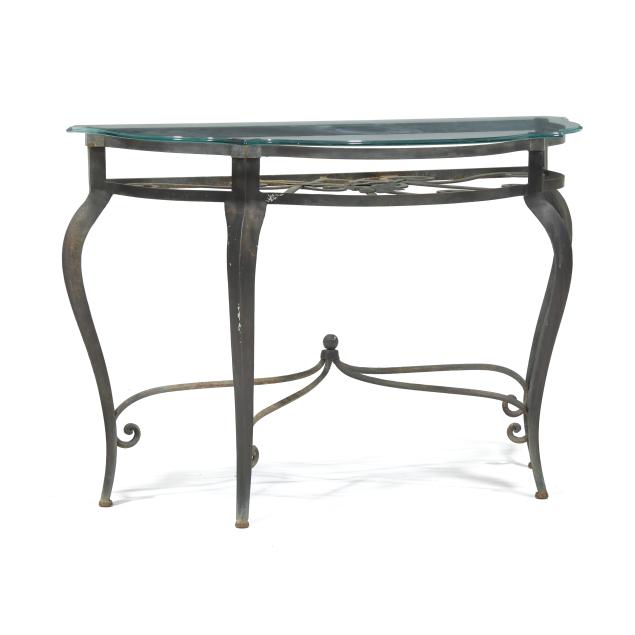 wrought-iron-and-glass-console-table