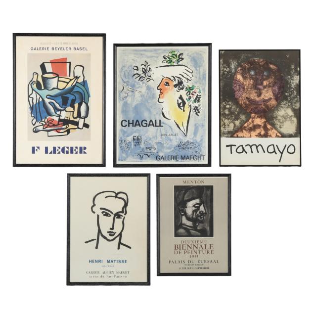 five-framed-modernist-exhibition-posters
