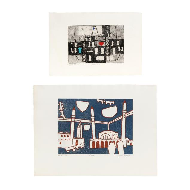 julian-trevelyan-british-1910-1988-i-kenya-i-i-steamer-i-two-works