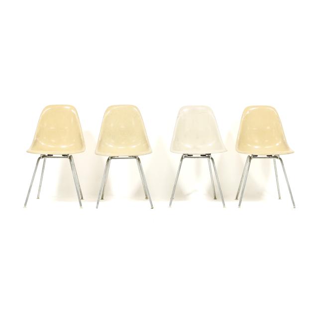 charles-and-ray-eames-set-of-four-vintage-fiberglass-chairs