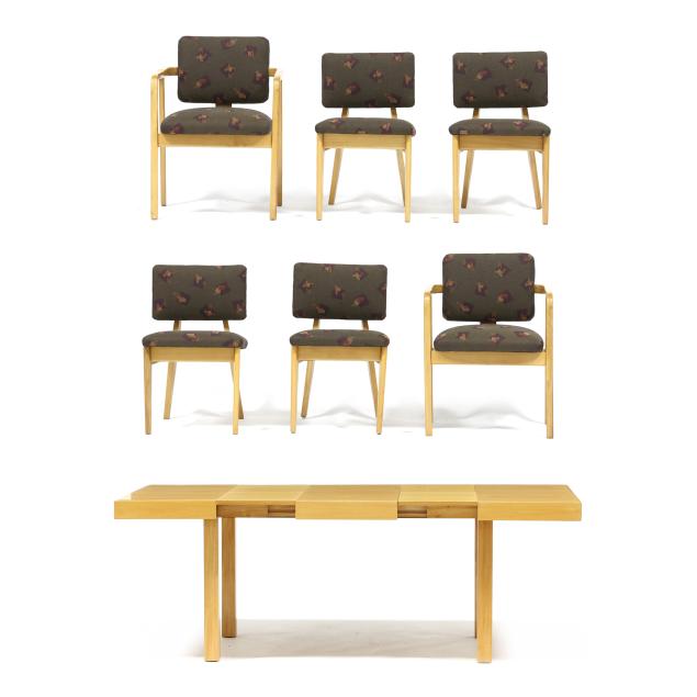 george-nelson-american-1908-1986-dining-table-and-six-chairs